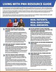 Downloadable living with PNH patient resource Q&A guide